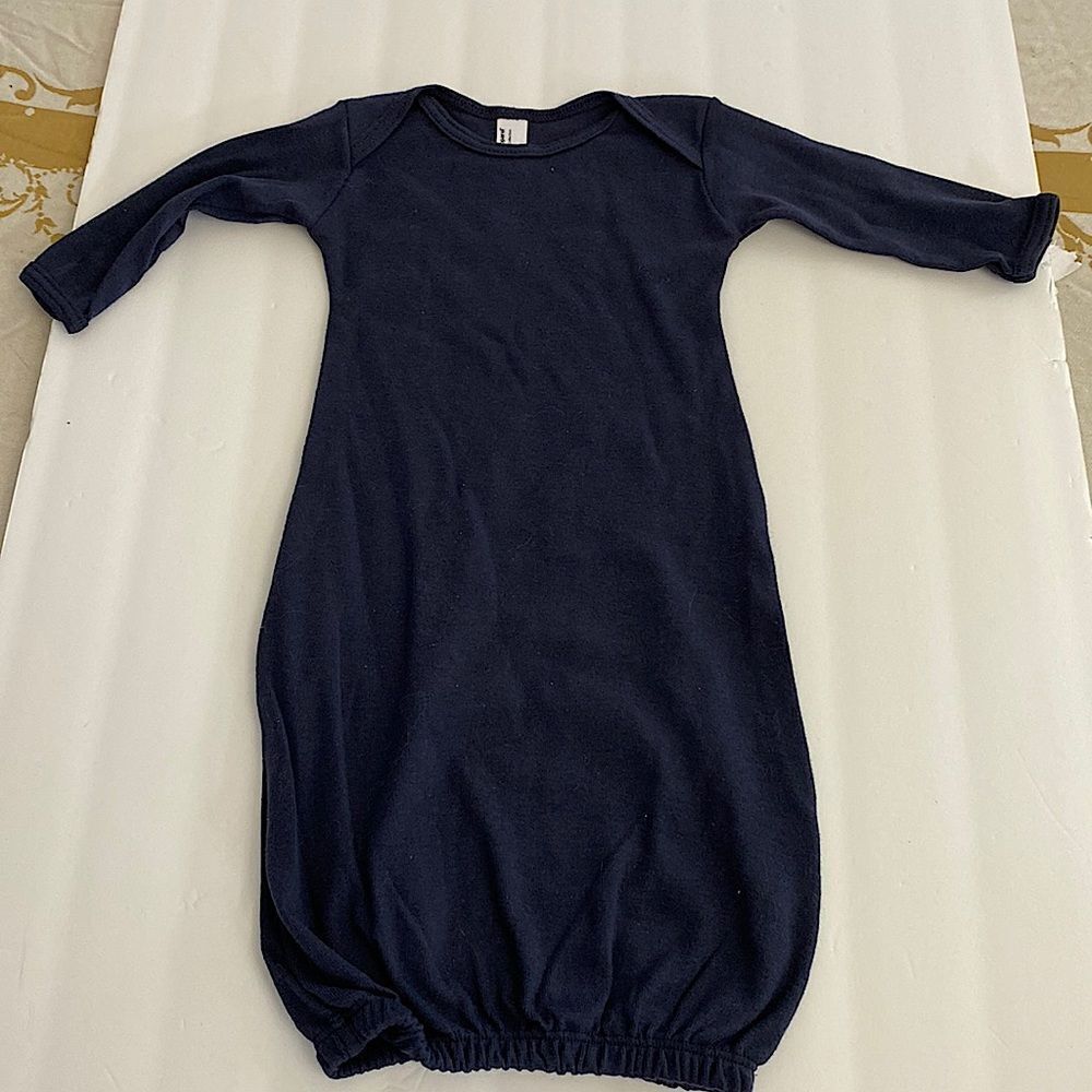 American Apparel navy onsey elastic open bottom 100% cotton 2 pack brand new